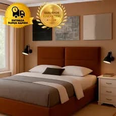 Cabeceira Cama Box King Size Estofada Modulada Painel Suspenso Decoração Quarto