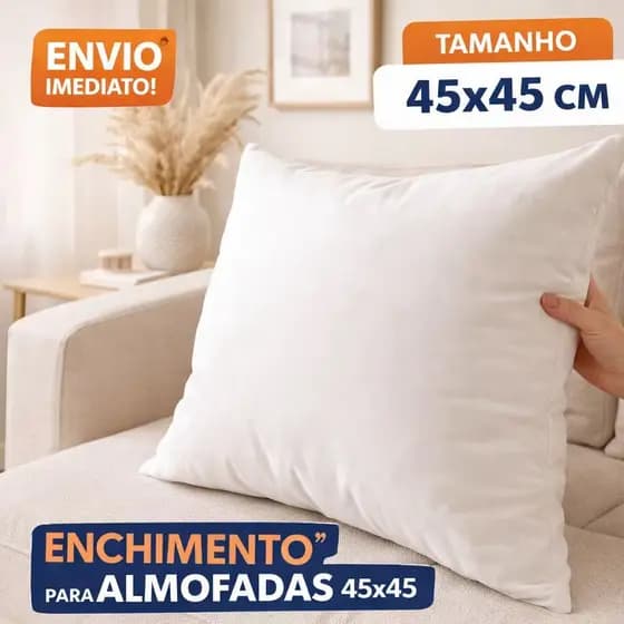 ENVIO FULL Enchimento Refil Almofadas Decorativas 45x45 Espuma D22
