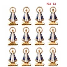 Kit 12 Carruagem de Nossa Senhora Aparecida em Metal 5,5cm - Atacado