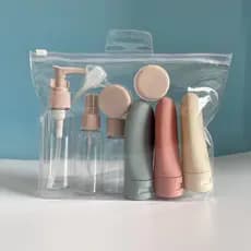 Kit Viagem 11 Peças - Frascos Para Shampoo Creme e Loção