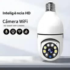 Câmera IP Wifi Giratória 360° Lâmpada - Prova D'água Externa para Segurança Residencial G4