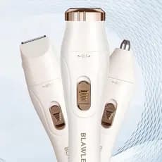 Depiladora e Barbeador Elétrico 3 em 1 - Multifuncional e Recarregável para Uso Doméstico M1