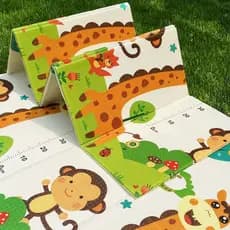 Tapete Tatame Infantil XPE 200x180cm para Bebê - Dupla Face, Dobrável e Impermeável S13