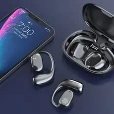 Fone TWS Esportivo D28 - Condução Óssea, Bluetooth 5.3 e À Prova de Suor B8