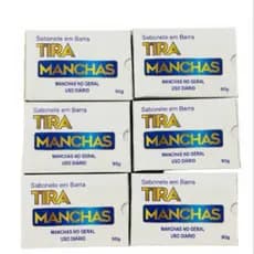 Sabonete em barra tira manchas 6pçs
