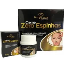 Creme Zero Espinhas NatyFlora - Controla a oleosidade e Combate as espinhas