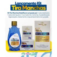 Kit Clareador Tira Manchas Melasma, Manchas Escuras, Queimaduras, Cicatrizes