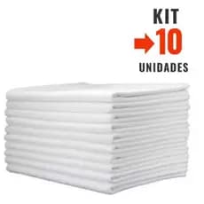 Kit 10 Pano De Chão Grande Saco Duplo 75 cm x 45 cm 100% algodão