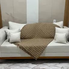 Manta Para Sofá Tijolinho Luxo Gigante 2,40x1,80 100% Algodão Decorativa.