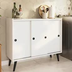 Buffet Aparador de Cozinha Moderno com Tres Portas de Correr Balcao Cozinha Filó com Portas Deslizantes