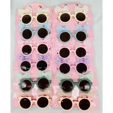 Pacote Com 12 Lindos Kit Óculos de Sol + Bico De Pato Laço.