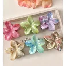 kit 12 unidades piranhas de flor prendedor de cabelo
