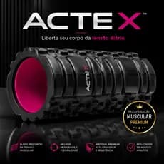 Acte X Rolo de Liberação Miofascial Massageador Muscular Fitness Pilates Yoga Recuperação Pós Treino