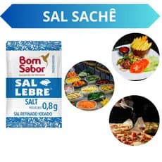 Sal Marinho Lebre em Sachê 0,8grs - Caixa com 2000 Unidades