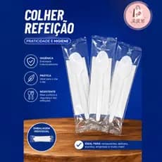 Kit Colher Reforçada e Guardanapo Embalado Delivery – Refeição Prática 50/100/150/200 UNIDADES