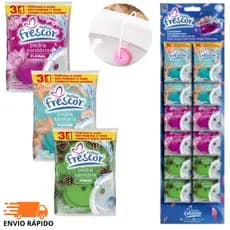 Pedra Sanitária Novo Frescor 22 gramas cada pedra - De12 ~ 36 Pedras - Fragrâncias Variadas