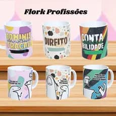 Caneca Flork Profissões 325ml – Cerâmica Criativa e Divertida