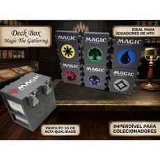 Deck Box Magic: The Gathering – Estojo Personalizado para cartas de Magic! (100 Cartas com Slevee)