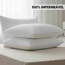 Protetor de Travesseiro Impermeável 50x70cm Com Zíper Fronha Capa Proteção Total
