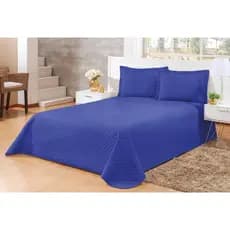 Kit Colcha Cobre Leito SUPER KING, King, Queen, Casal Ultrassônico Jogo Cama 170 Fios Romeu