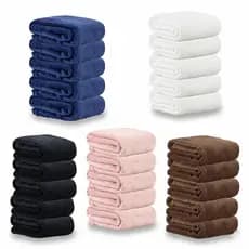 Kit Manta Manta Pet e Bebê 05 Peças Cor Única Cobertor Toque Macio