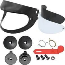 Kit Reparo Completo + 2 Viseiras Capacete Taurus San Marino Automático Pala + Viseira + Reparo