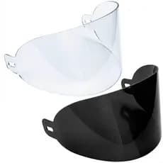 Kit Viseira Capacete Gow Interlagos Pro Tork Sport Moto Transparente E Fumê