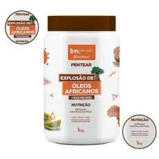 CREME DE PENTEAR BELEZA NATURAL EXPLOSÃO DE ÓLEOS AFRICANOS 1KG BN.EXP. MAÇA/OLEOS AFRICANOS/PÉROLA