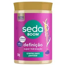 SEDA BOOM CREME PARA PENTEAR DEFINICAO 1KG CR PENT SEDA BOOM DEFINICAO SUPER HIDRATAÇÃO