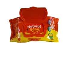 Lenço Umedecido Natural Baby Wipes - 100 Unidades