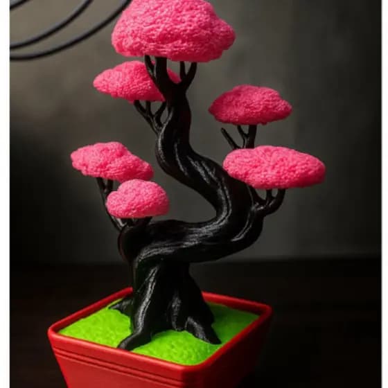 Bonsai Cerejeira Sakura Japonês Impressão 3D