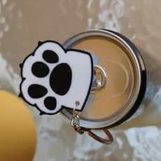 Chaveiro Abridor de Lata Patinha de Gato – Impressão 3D | Chaveiro Fofo