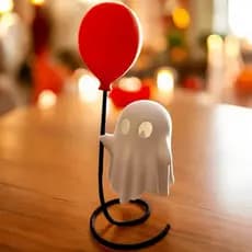 Mini Fantasminha com Balão – Decoração Enfeite de Miniatura