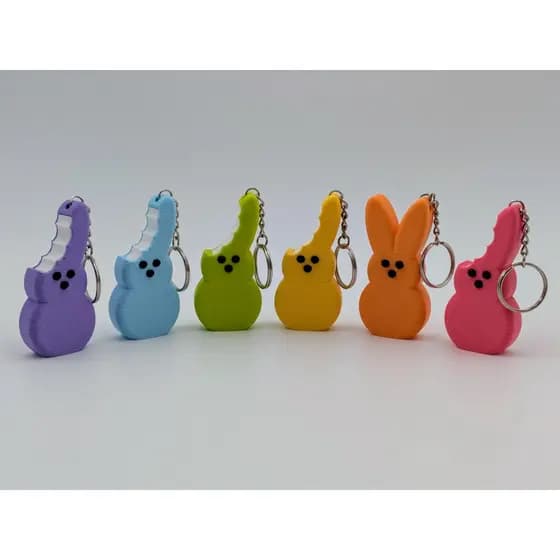 Chaveiro Coelhinho Marshmallow de Páscoa – Lembrancinha Fofa Decorativa