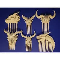 Pente de Cabelo Dragão Estilo Medieval