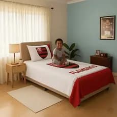 Jogo de Lençol Cama Solteiro Oxford Estampa Sublimada  1,50x2,20 Oferta Relâmpago