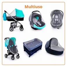 Mosquiteiro Universal Multiuso Para Carrinho de Bebe C/elástico Promoção Relâmpago 1.00x1.50mt