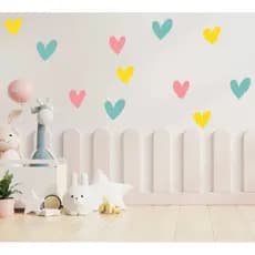 Papel de Parede Adesivo de Coração Destacável 100 Adesivos de Coração DE 5 CM E 8 CM
