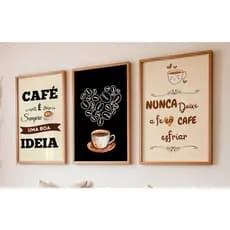 Kit Quadro decorativo COM OU SEM MOLDURA para cozinha