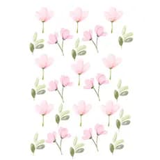 Adesivo de Parede Flores delicadas na cor rosa ideal pra decorar seu ambiente quarto infantil