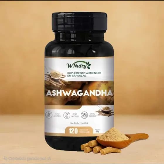 Ashwagandha 100% Natural -120 Cápsulas 500mg