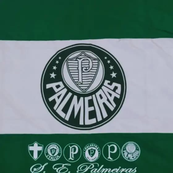 Bandeira Do PALMEIRAS - Grande 1,00x1,50 cm Pronta Entrega Torcida Bandeira Verde e Branca