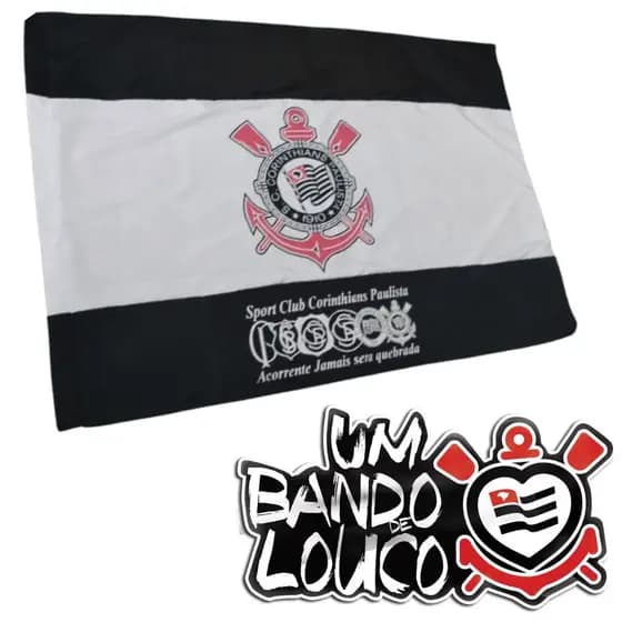 Bandeira Do Corinthians Grande Timão Futebol