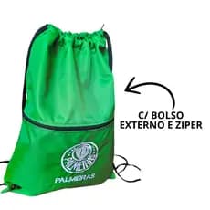 Mochila Sacola Palmeiras para Academia Bolsa Esportiva Fit Impermeável Lançamento