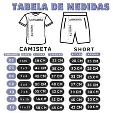 Kit Conjuntos Infantil de times nacionais do 04 ao 14