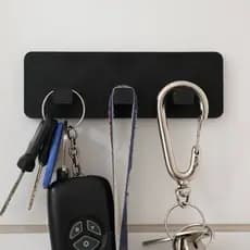 Porta Chaves Minimalista Organizador Para Casa De Plástico Preto