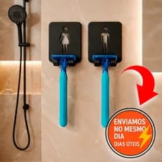 Suporte Para Prestobarba Lamina Gilete Masculino e Feminino Organizador de Banheiro Gancho