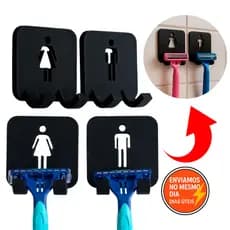 Suportes Masculino e Feminino Prestobarba Organizador Laminas Gilete Gancho Para Banheiro