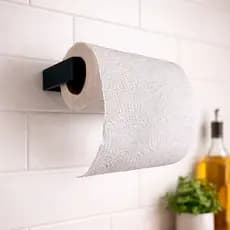Suporte Papel Toalha Premium Organizador de Cozinha Fixo na Parede Sem furos Decoração Utilidades Uso fácil Sem Furos