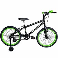 Bike Bicicleta Infantil Aro 20 Masculina BLUNIT Com Rodinhas Laterais Para Meninos de 6 a 10 Anos